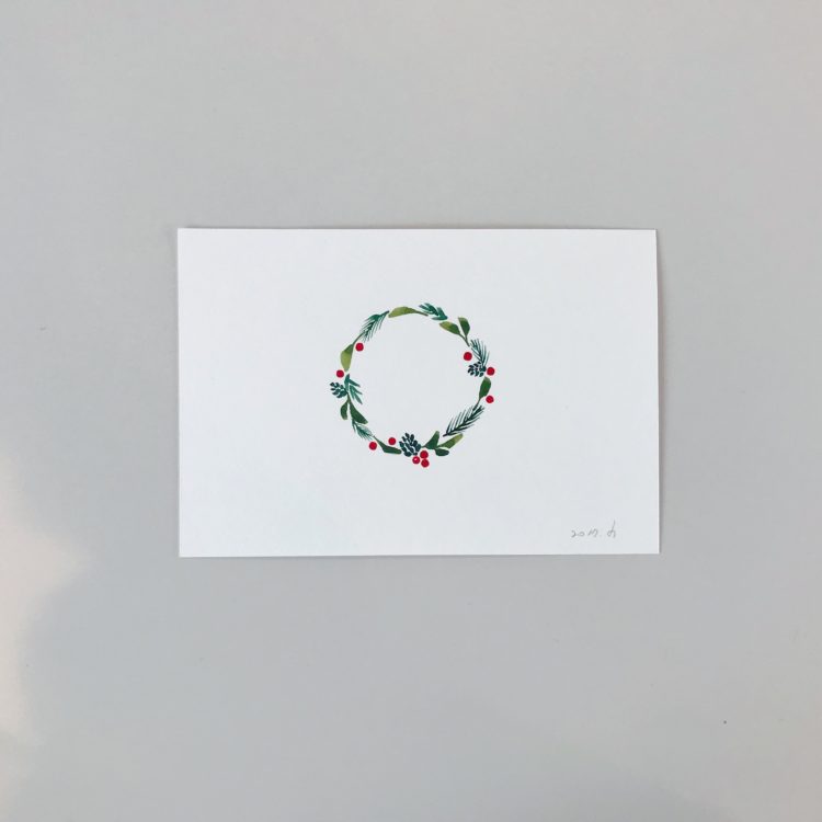 크리스마스 엽서 샘플